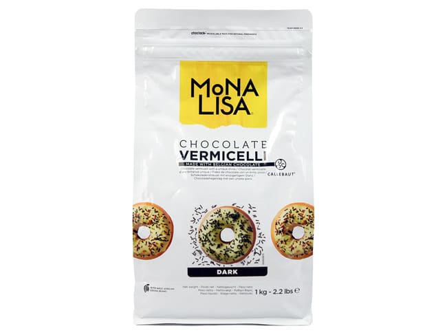 Vermicelle fin chocolat - 1 kg - Mona Lisa