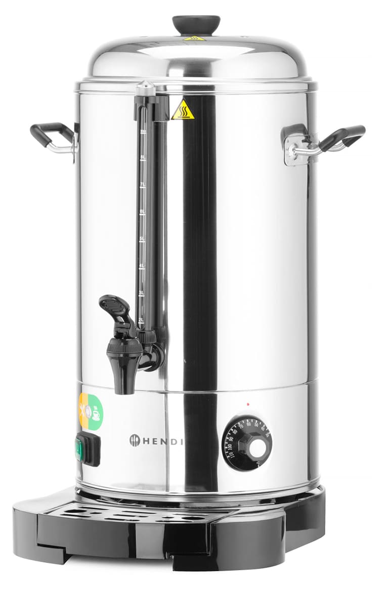 Distributeur Eau Bouillante 9L Distributeur Boissons Chaudes HENDI - 9L Inox, Vin Chaud Et Eau 94-99°C, 2200W Distributeur Professionnel Hendi