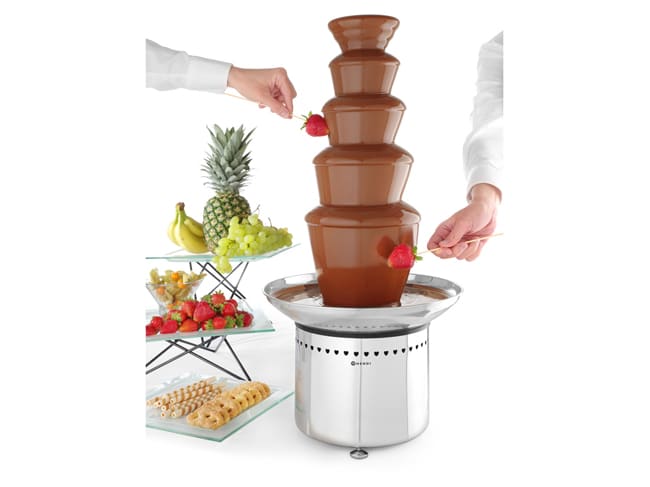 Fontaine à chocolat - professionnelle inox - ht 70 cm - Hendi