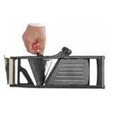 Mandoline Japonaise Shōgun HENDI – Trancheuse Pro Avec Lames SUS 420J2, Julienne 1/2/8mm, Réglable 1-5mm