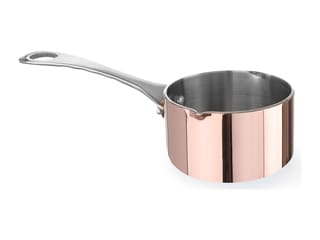 Mini casserole - saucière cuivre-inox - Ø 7,5 cm