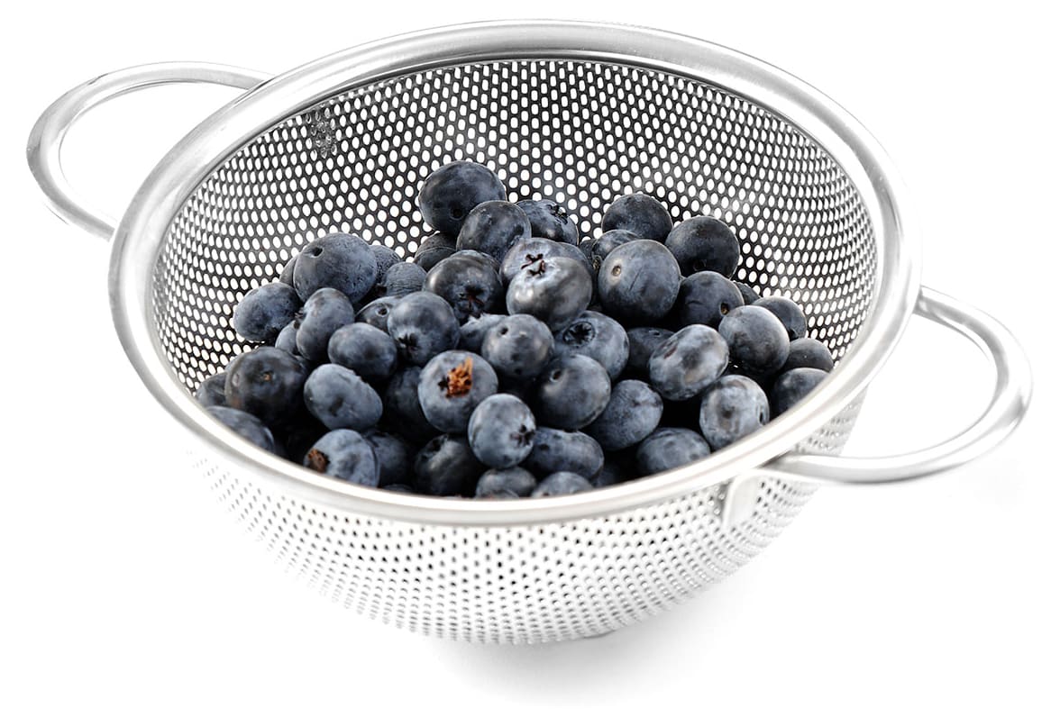 Navaris Passoire Inox 22cm - Égouttoir Pieds Poignée Pour Pâtes Légumes Salade