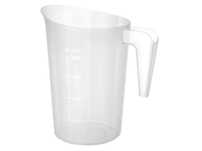 Broc plastique gradué - 2 litres