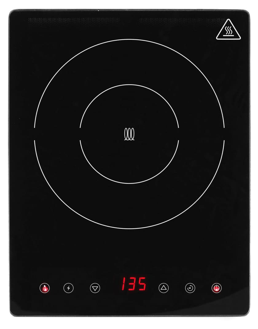 HENDI Plaque Induction Professionnelle 2000W – Écran Tactile, Minuteur 180 Min, 35-240°C, Charge Max 15 Kg
