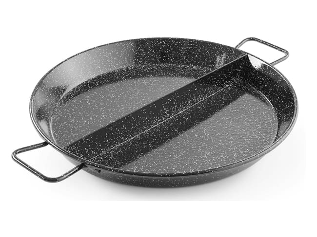 Plat à paella - Ø 43 cm - 2 compartiments - Hendi