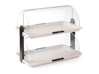 Vitrine double - couvercle coulissant - 46 x 31 cm - Hendi