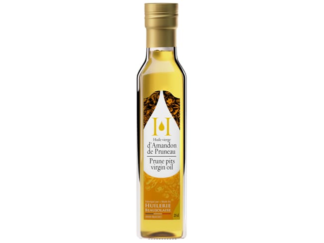Huile d'amandon de pruneau - 25 cl - Huilerie Beaujolaise