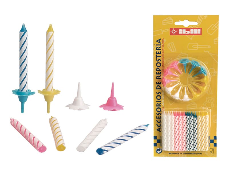 Bougie Parfumée "Anniversaire Musicale" 12cm Multicolore