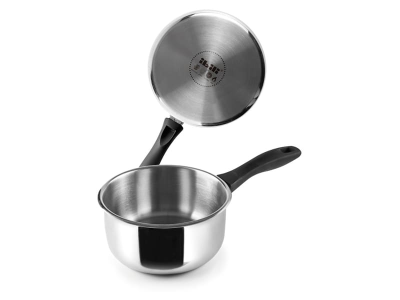 Casserole à lait induction 12 cm 0,7l, acier inoxydable à toutes