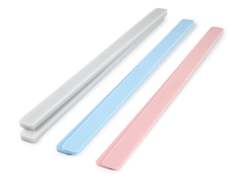 Ibili Set De 6 Planches à Niveler Fondant – Épaisseurs 3 Mm, 5 Mm Et 10 Mm – Rouge/Blanc/Bleu