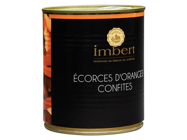 Ecorces d'orange confites au sirop - 480 g - Imbert