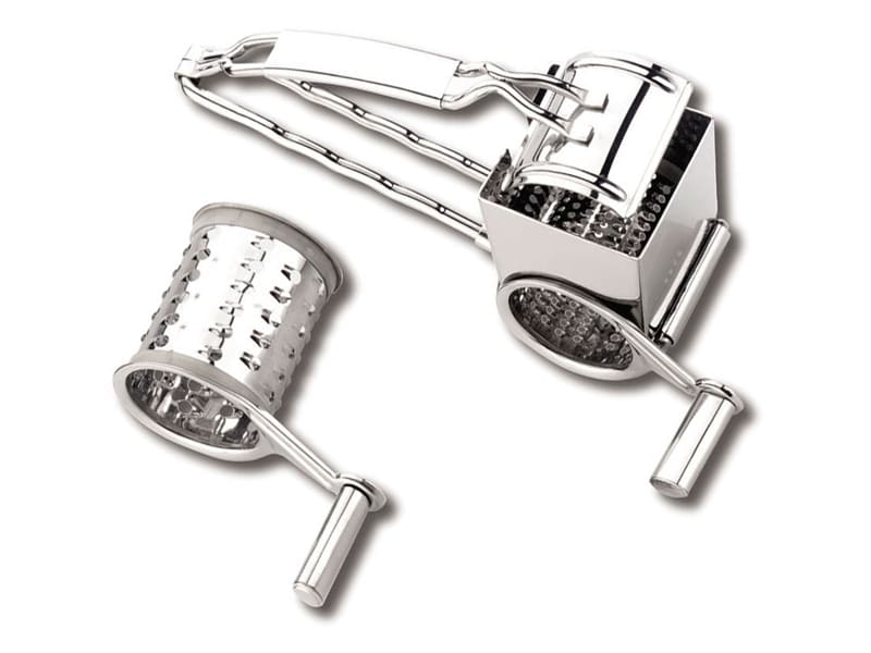 Râpe à Fromage Rotative En Inox - Râpe Manuelle 360° Pour Parmesan, Gingembre, Chocolat - Facile à Nettoyer - 13