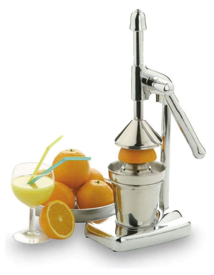 Presse-Agrumes Manuel KitchenCraft - Levier Aluminium/Inox - Design Vintage Vert - Jus Sans Pulpe