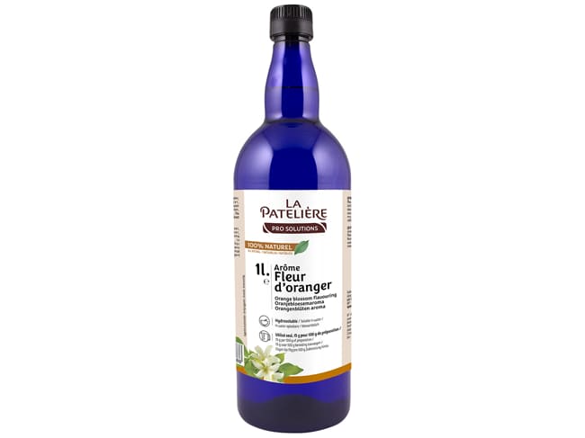 Arôme naturel de fleur d'oranger - hydrosoluble - 1 litre - La Patelière