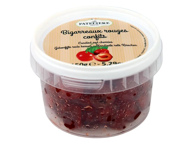 Bigarreaux rouges confits - 150 g - La Patelière