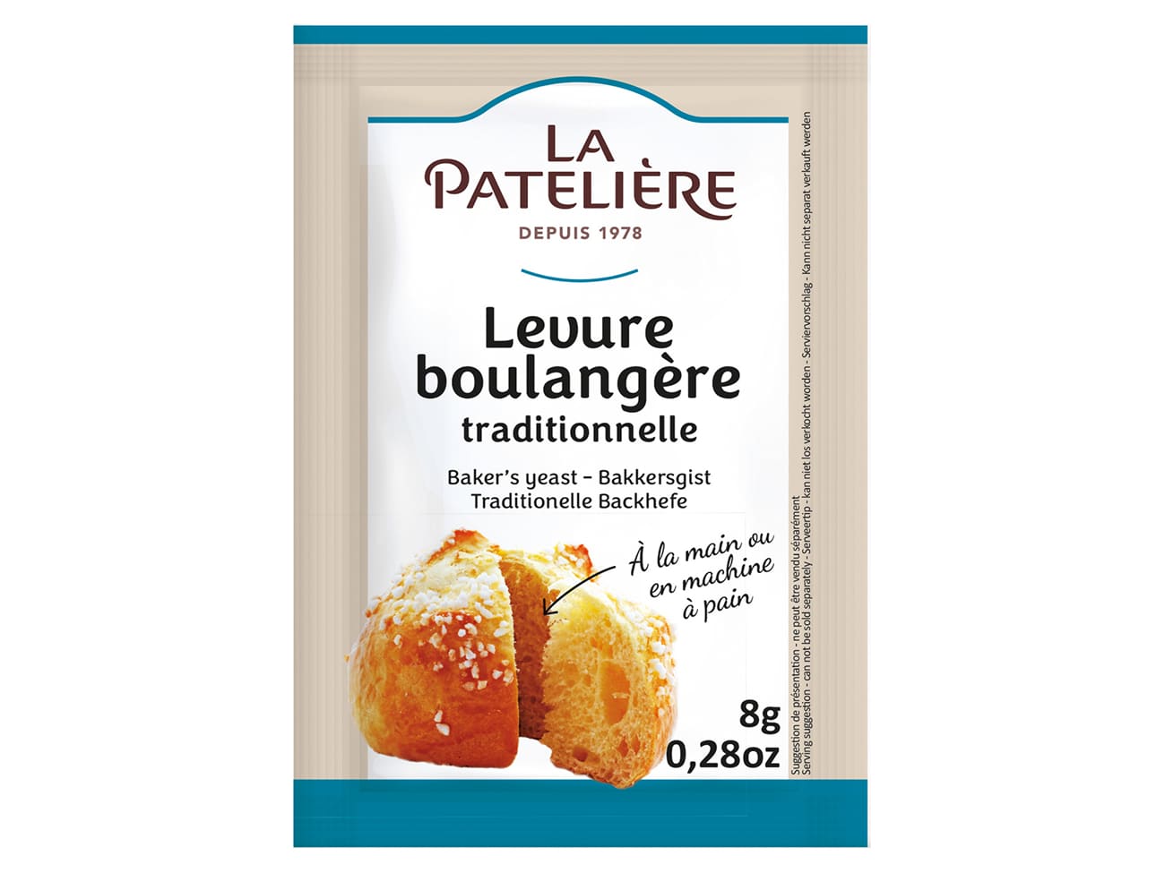 LA PATELIERE pack de 3 Levure Boulangère sans Gluten Bio