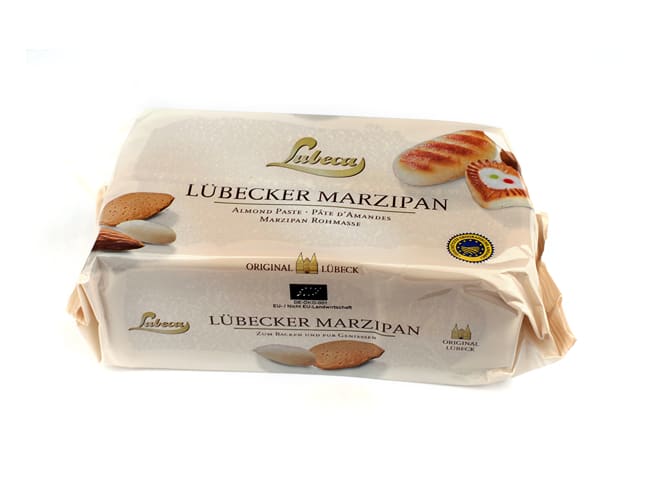 Pâte d'amande Bio 52% - 1 kg DDM proche - Lubeca