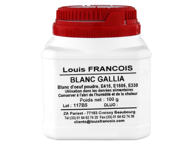 Blanc d'œuf déshydraté Gallia - 100 g - Louis François