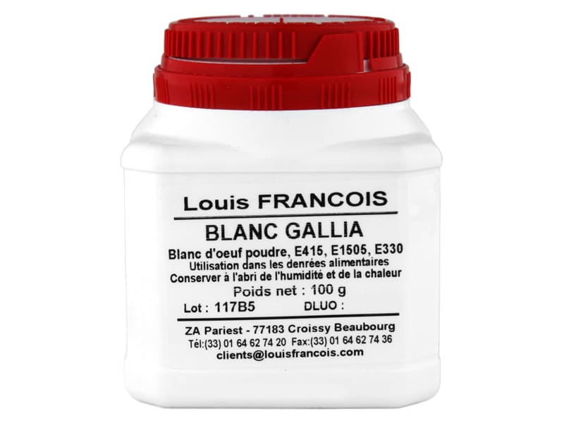 Blanc d'œuf déshydraté Gallia - 100 g - Louis François - Meilleur du Chef