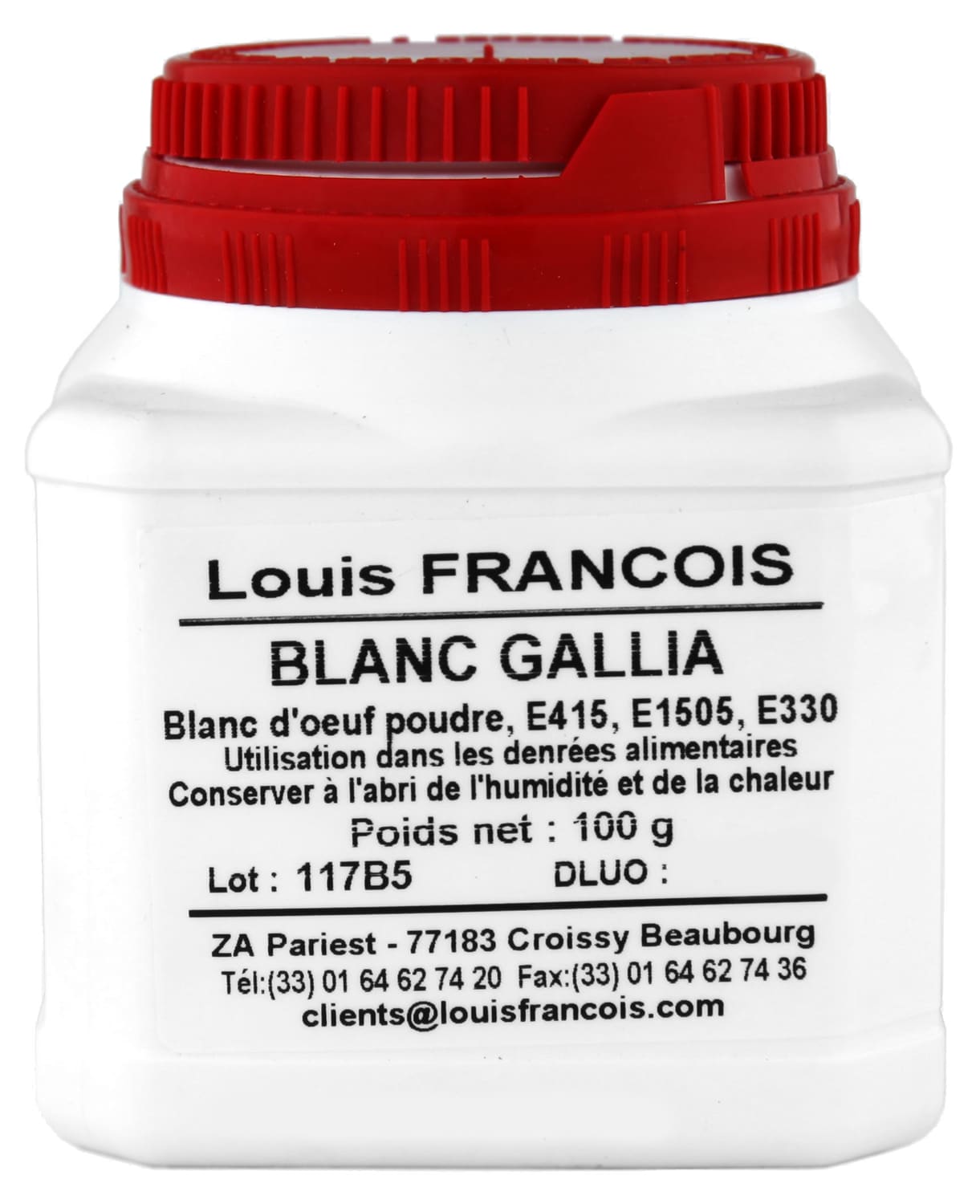 Blanc d'œuf déshydraté Gallia - 100 g - Louis François - Meilleur