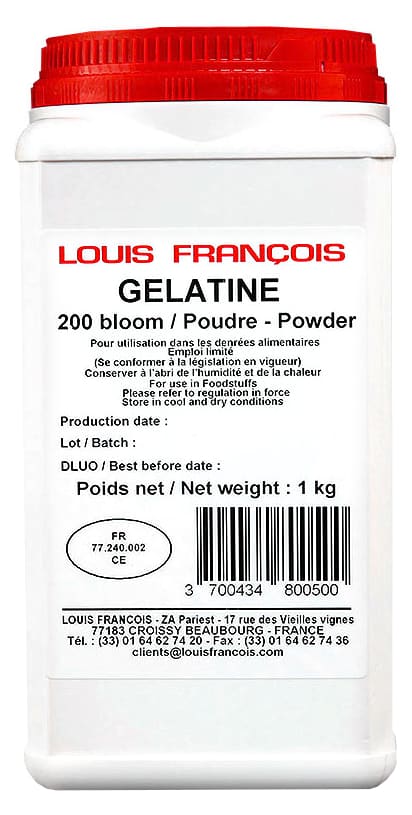 Gélatine en poudre origine porcine - 200 bloom - 1 kg - Louis