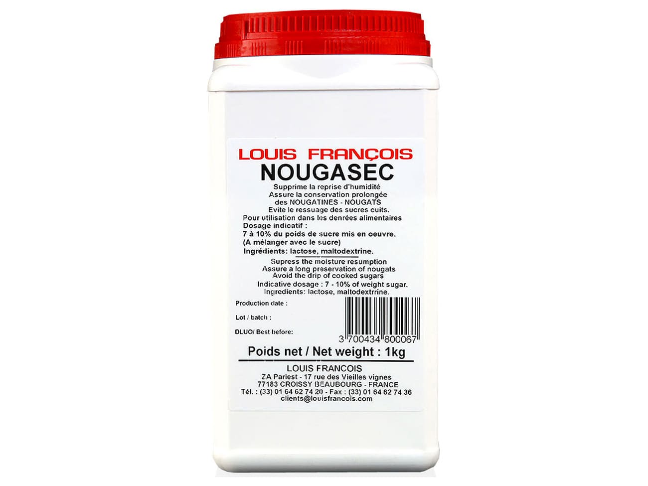 Lot 3x Sirop de glucose parfumé au miel - Pot 1kg