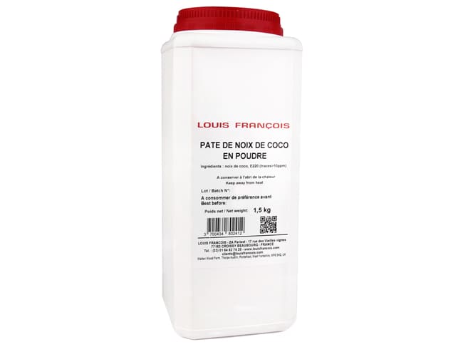 Pâte de noix de coco en poudre - 1,5 kg DDM proche - Louis François