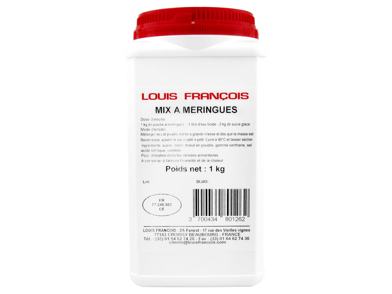 Poudre à meringues - 1 kg - Louis François - Meilleur du Chef