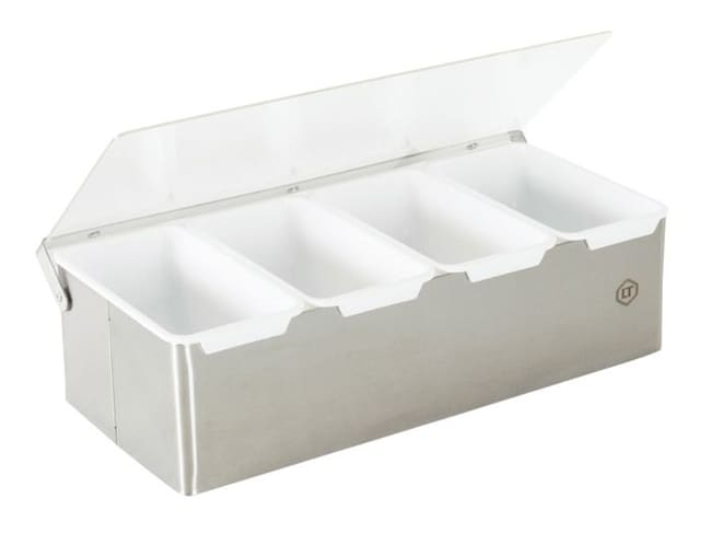 Boîte à épices inox - 4 compartiments - Tellier