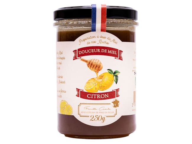 Douceur de miel - Citron - 250 g - Les Abeilles de Malescot