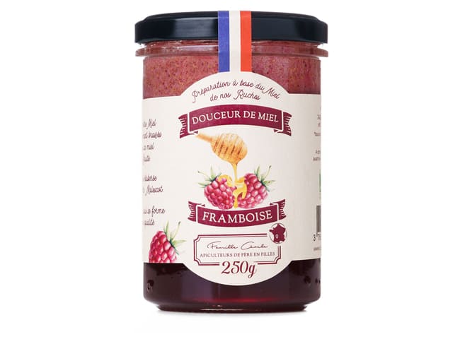 Douceur de miel - Framboise - 250 g - Les Abeilles de Malescot