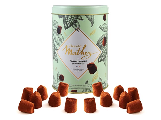 Truffes fantaisie - Fèves de cacao - 500 g - Chocolat Mathez