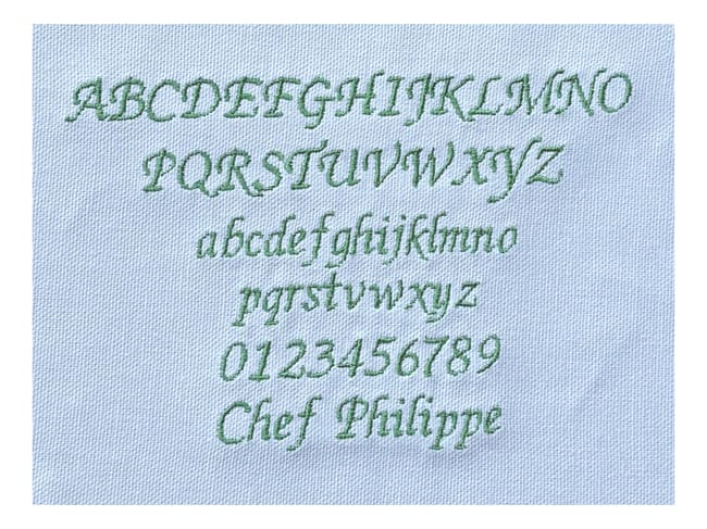 Broderie - Modèle M3 - Vert sapin - Meilleur du Chef