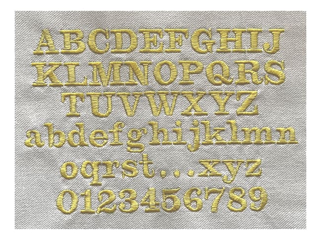 Broderie - Modèle M5 - Jaune - Meilleur du Chef