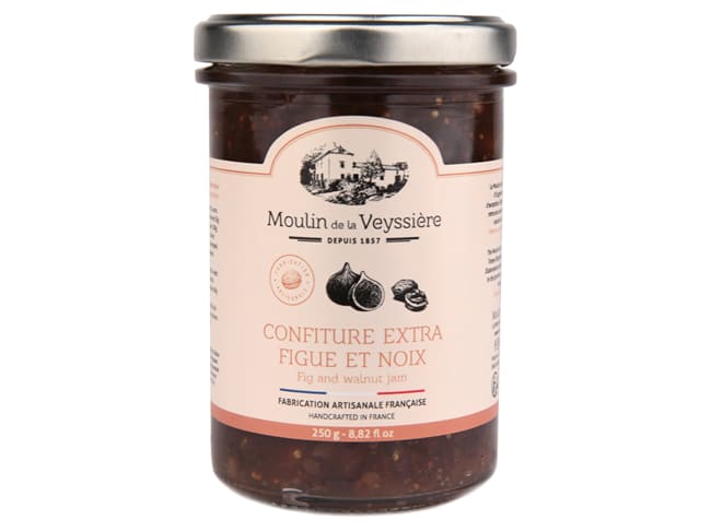 Confiture de figue et noix - 250 g - Moulin de la Veyssière