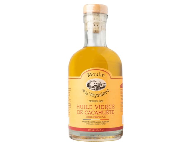 Huile de cacahuète torréfiée - 20 cl - Moulin de la Veyssière