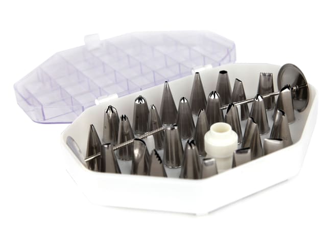 Douille pâtisserie (x 26) - décor fin - Occasion - Mallard Ferrière