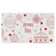 Boîte à bûche Rouge en Fêtes (x 25) - 40 x 11,5 cm