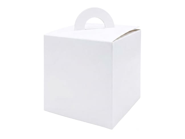 Boîte panettone blanche - hauteur 20 cm - 18 x 18 cm (x 25)