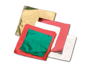Carré papier métallisé (x 1000) - pour chocolats et bonbons - Fuchsia (8 x 8 cm) - Mallard Ferrière
