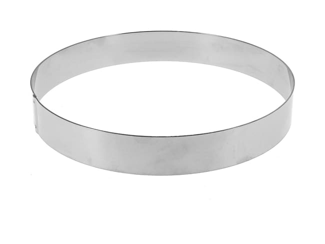 Cercle à entremets inox - ht 3,5 cm - Ø 18 cm - Mallard Ferrière