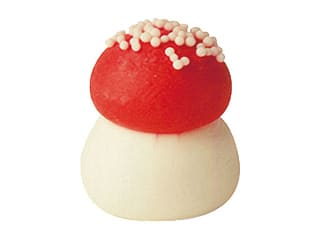 Champignons rouges en sucre - Décoration gâteau - Rouge Ø 2,2 cm (x 75)