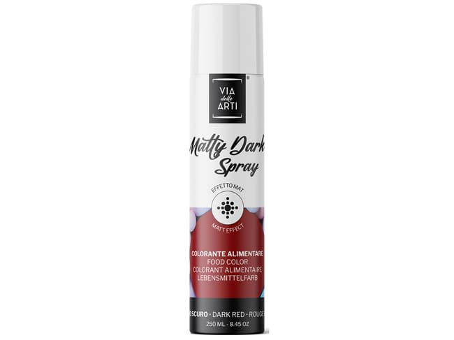 Colorant en spray effet mat - 250 ml - Rouge foncé - Via delle Arti