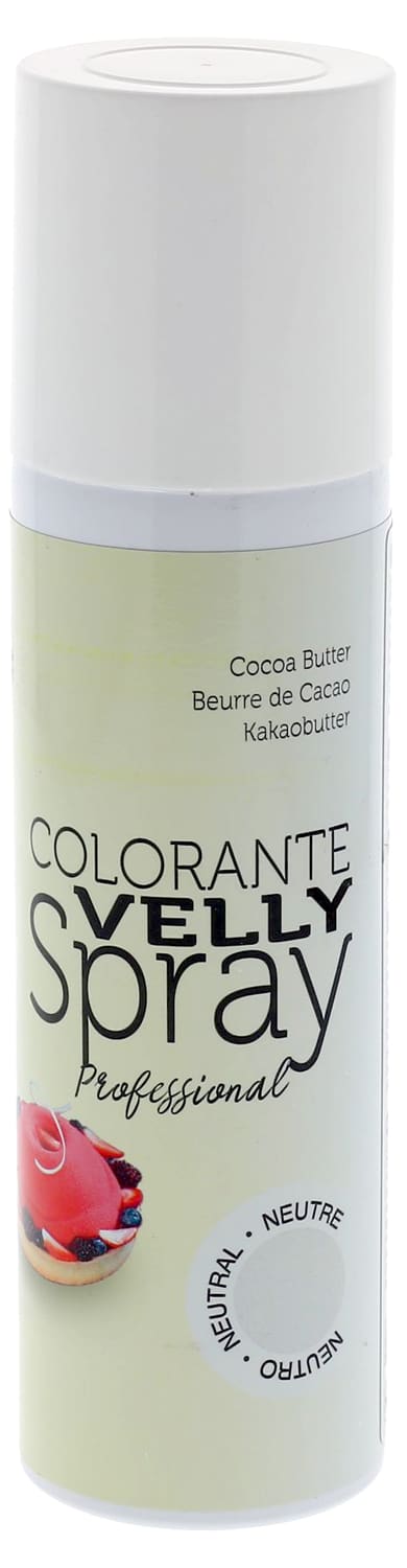 Spray pâtisserie Velours blanc 150 ml + 1 poudre irisée dorée - Colorant  alimentaire - Creavea