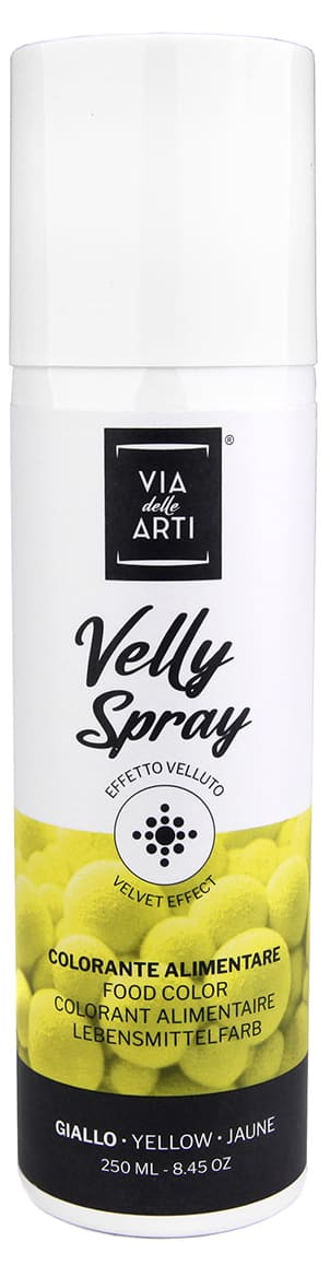 Spray effet velours jaune Patisdécor 100 ml