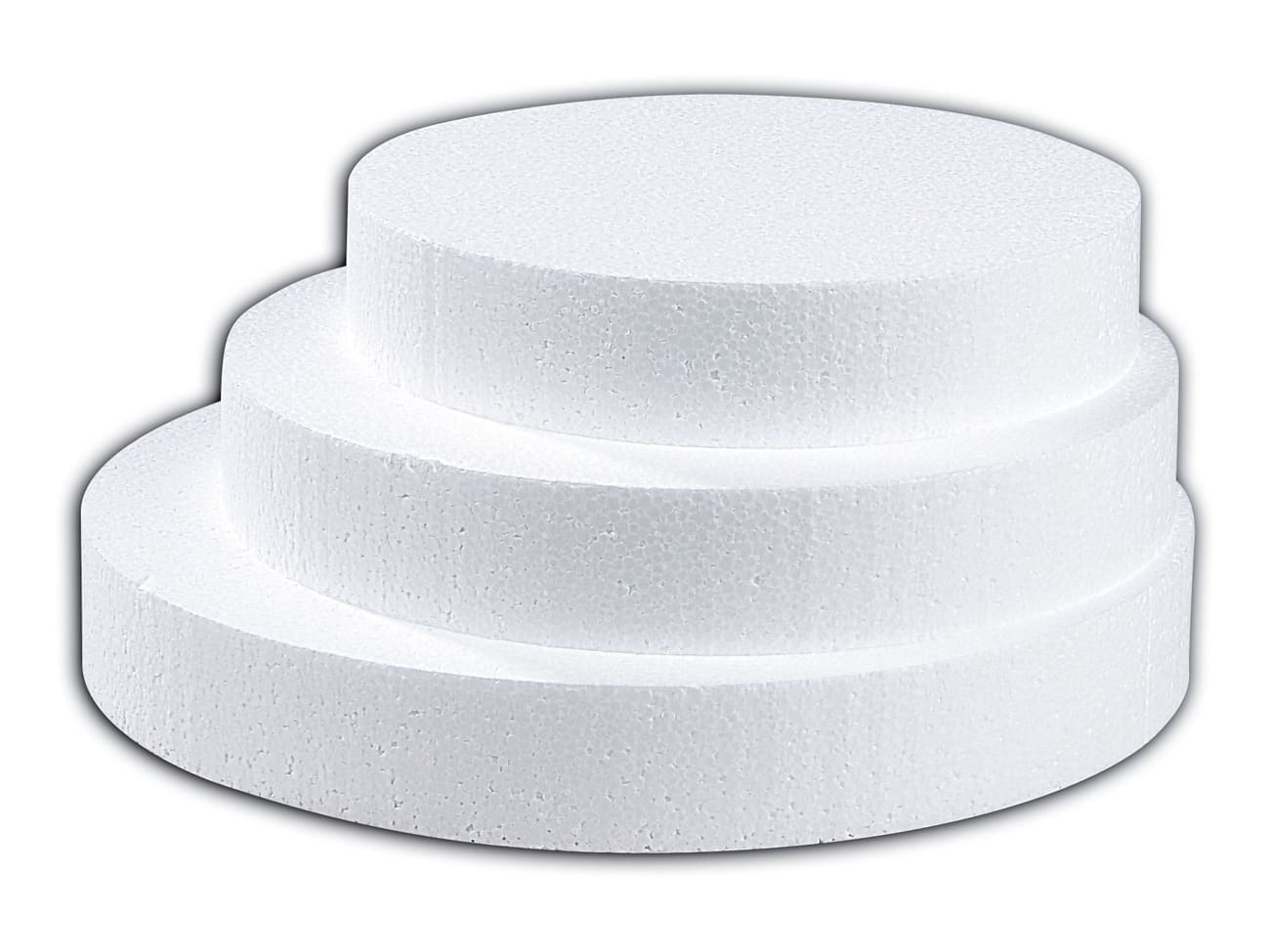 Disque en polystyrène expansé - Présentoir à gâteau - Ø 20 x ht 4 cm