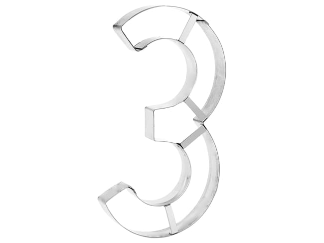 Emporte-pièce Chiffre N°3 - 32 x 16 cm - Mallard Ferrière