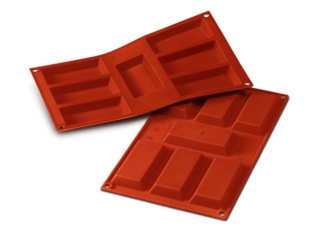 Moule silicone Silicon Flex - 7 financiers 9,5 x 4,5 cm - 30 x 17,5 cm - Silikomart