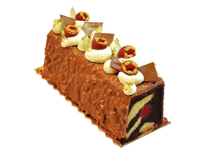 Moule à cake inox - avec insert tube - 30 x 8 x 8 cm - Mallard Ferrière