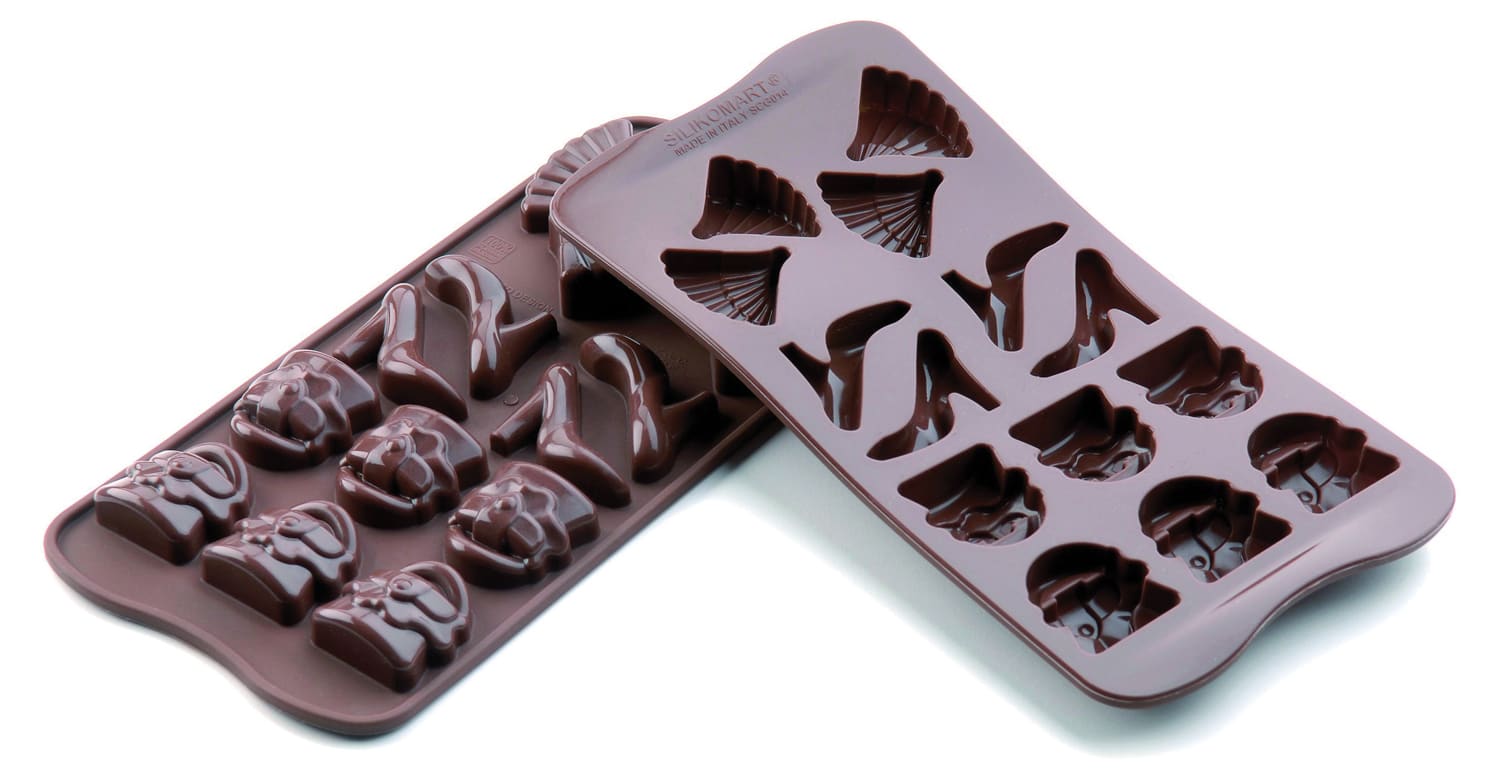 Moule silicone pour chocolat 14 sujets fashion Easy Choc Silikomart Meilleur du Chef